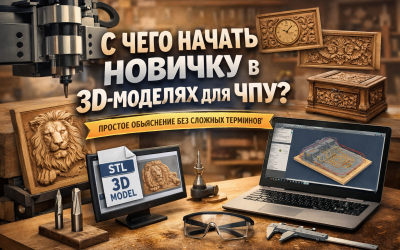 С чего начать новичку в 3D-моделях для ЧПУ